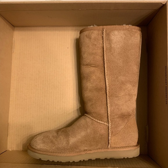 Size 6 Tall Ugg Tan Boots - Picture 4 of 15